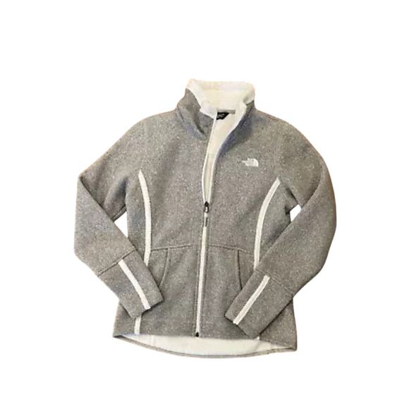 The North Face Banderitas Full Zip Lined Sweater Knit Fleece jacket Womens M - Picture 4 of 7